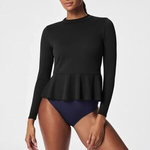 SPANX Swim Top 3X Very Black NWT